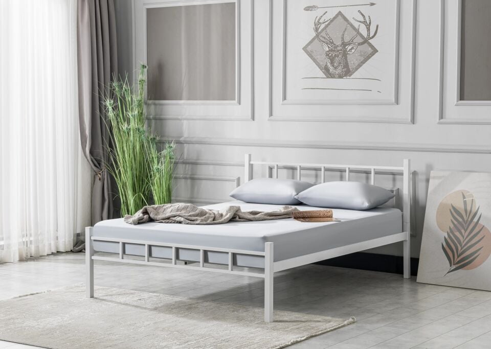 Metal Yatak Çerçevesi 160 cm*200 cm, Loft