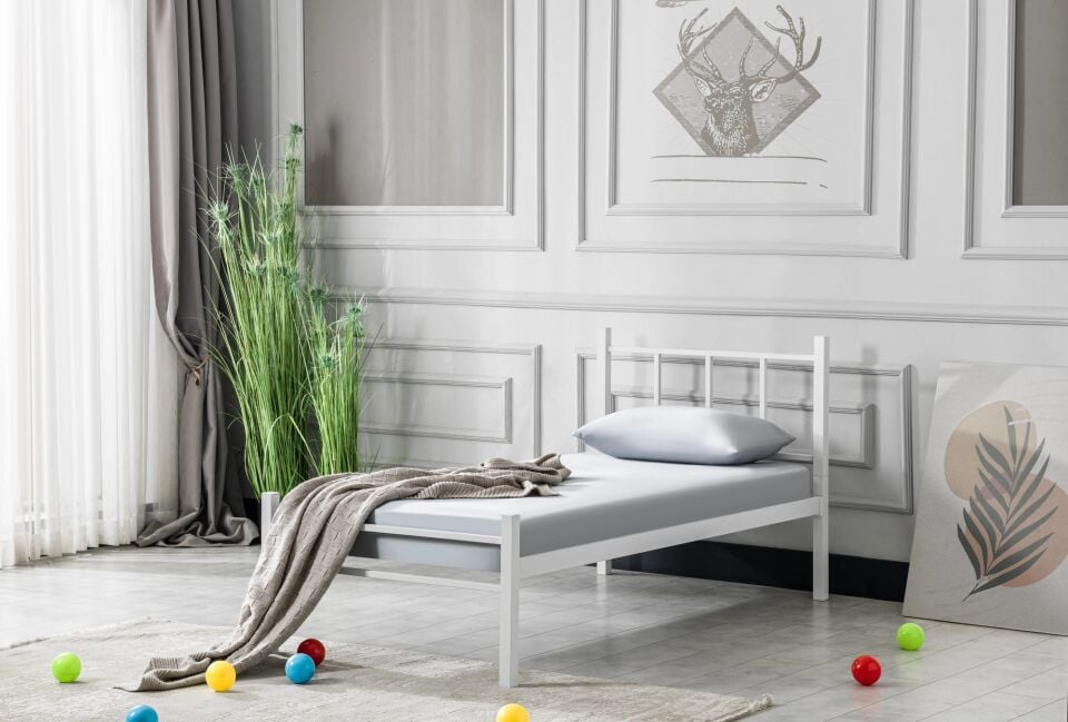Tek Kişilik Metal Yatak Çerçevesi 120 cm*200 cm, Loft
