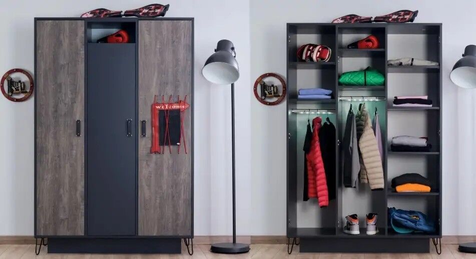 Dolap 3 Kapılı Çocuk Dolabı, Lotus