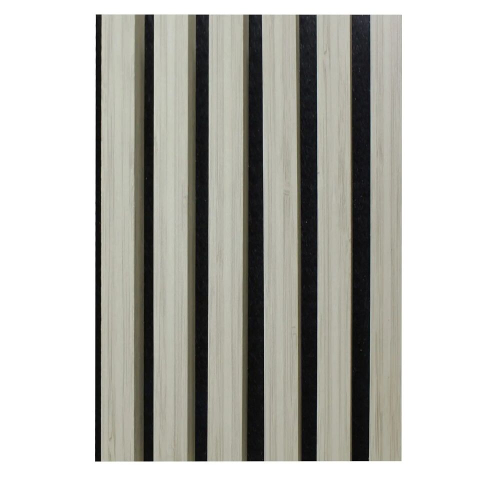 Bambu MDF Akustik Panel Dekoratif Oluk Paneli