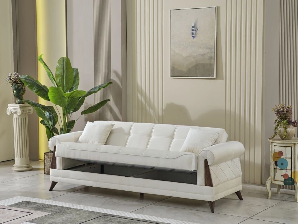 Yataklı 3 Kişilik Kanepe Depo Bölmeli Villa