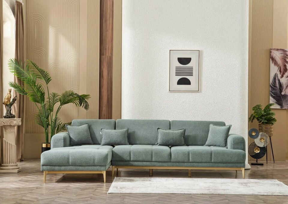 Yarı Yataklı Köşe Takımı Boucle Napoli Max