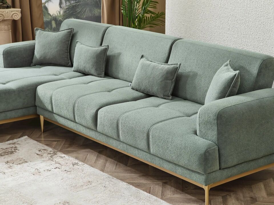 Yarı Yataklı Köşe Takımı Boucle Napoli Max
