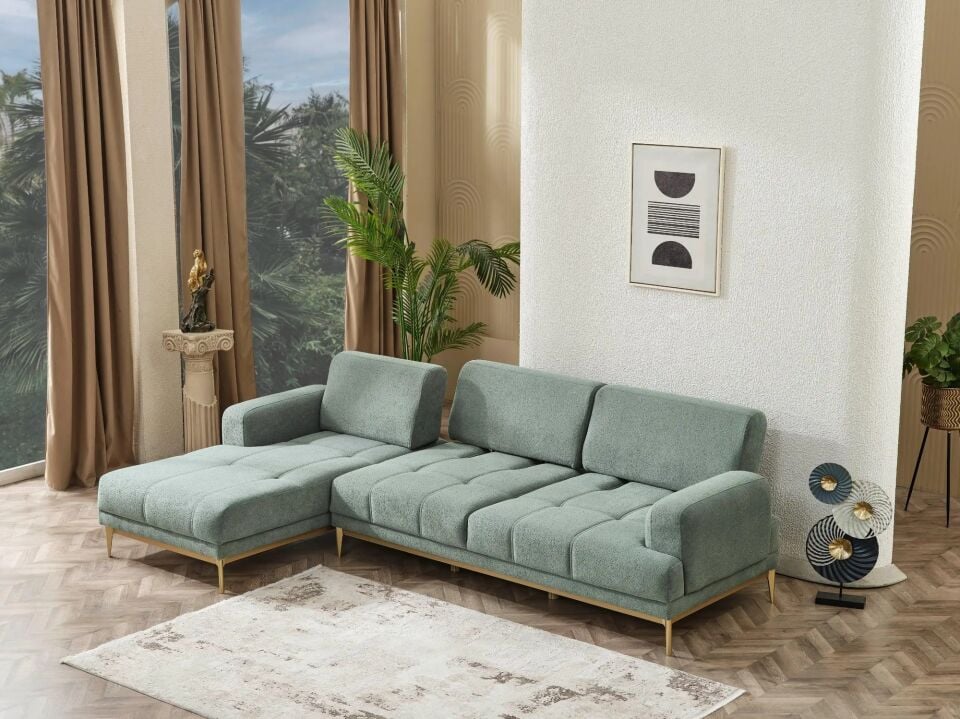Yarı Yataklı Köşe Takımı Boucle Napoli Max