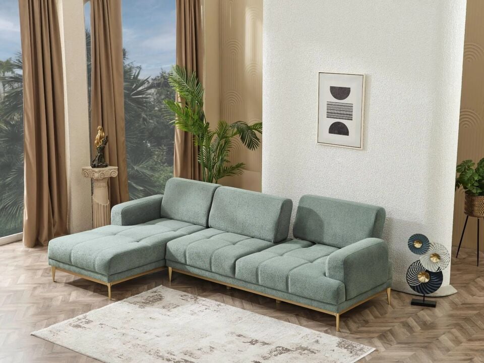 Yarı Yataklı Köşe Takımı Boucle Napoli Max