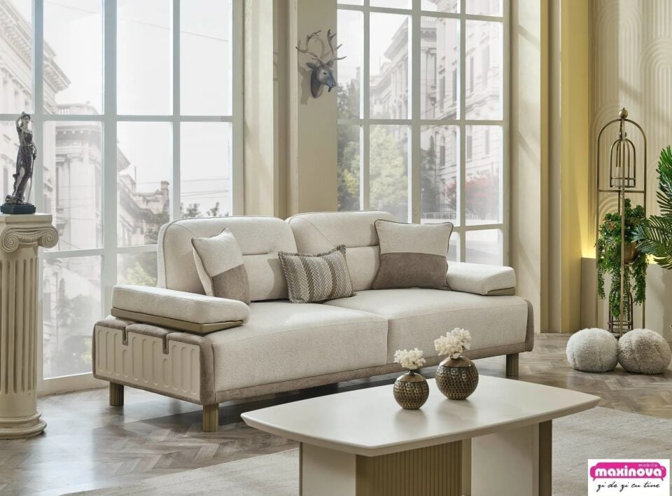 Set Kanepe Yarı Yataklı ve Sabit Berjer Verona, 3+1+1