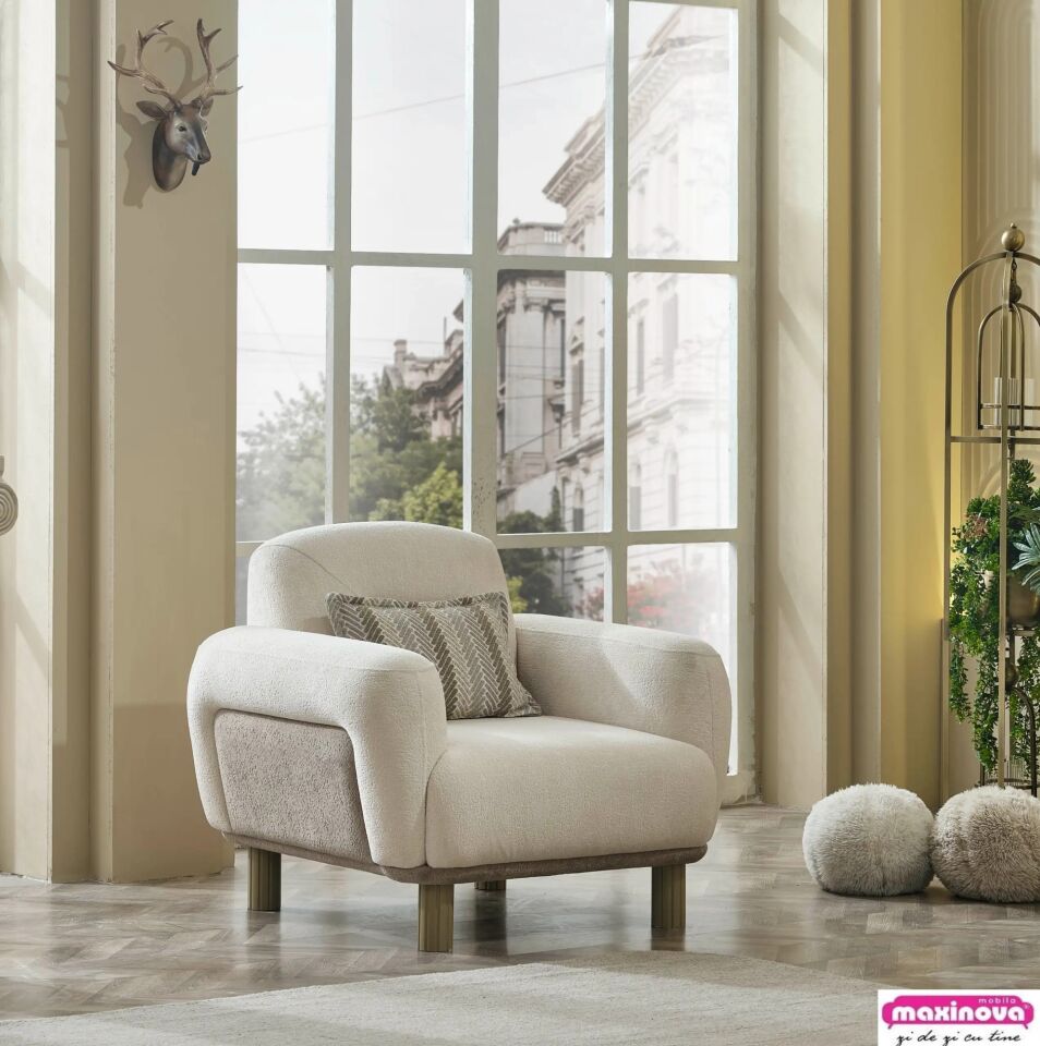 Set Kanepe Yarı Yataklı ve Sabit Berjer Verona, 3+1+1