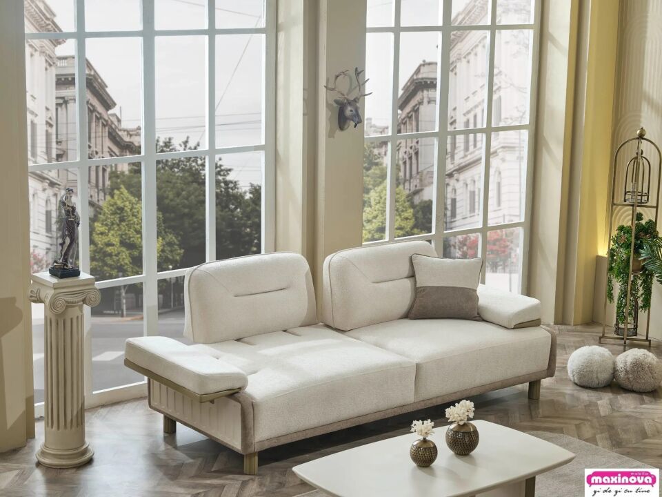 Set Kanepe Yarı Yataklı ve Sabit Berjer Verona, 3+1+1