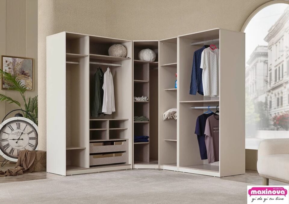 Köşeli 7 Kapılı Modüler Dolap Verona