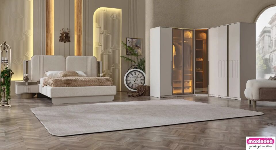 Yatak Odası Köşe Dolabı 7 Kapılı, Verona
