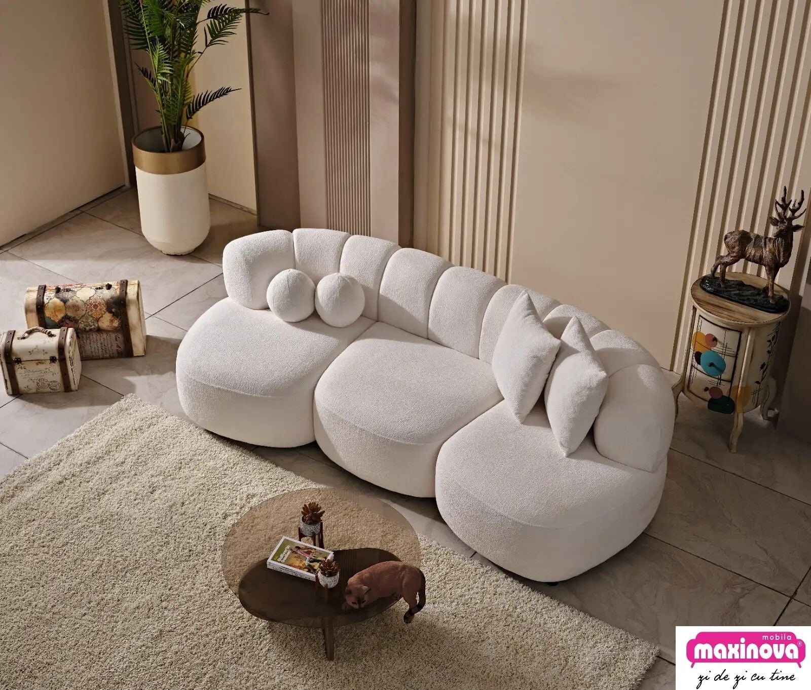 Modern 3 Kişilik Kanepe Sara
