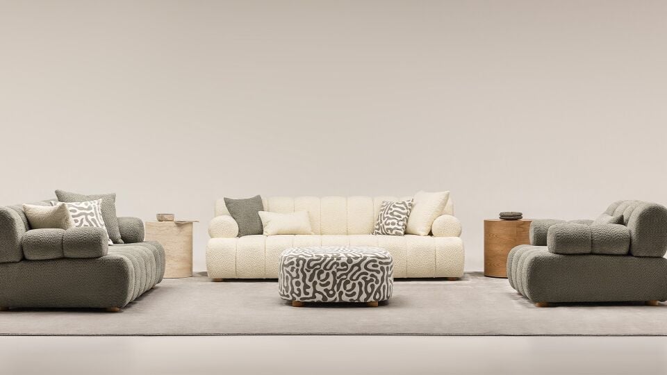 Boucle Oslo Modern Berjer