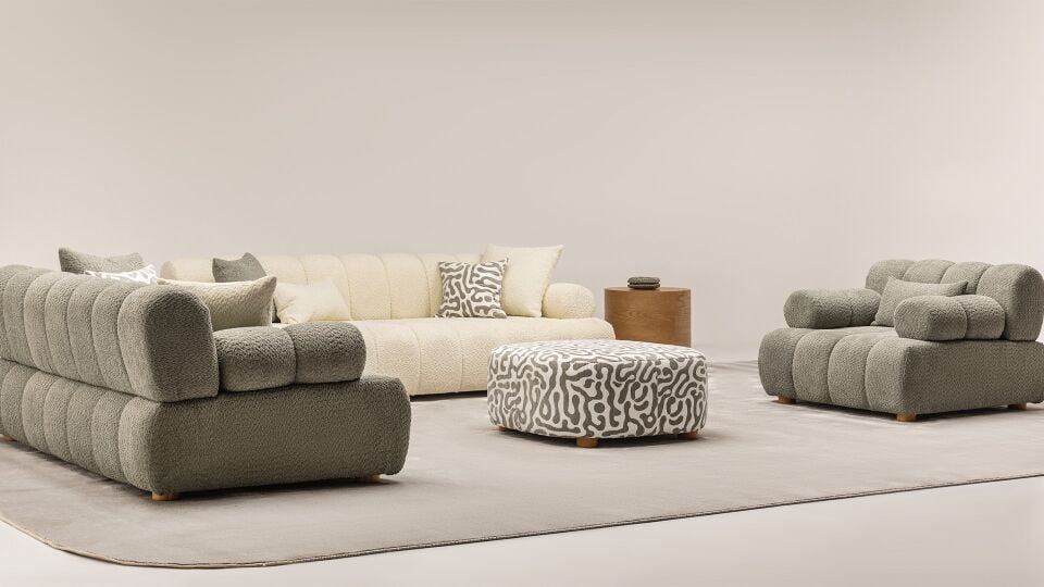 Boucle Oslo Modern Berjer