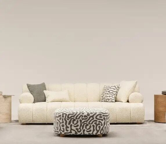 Boucle Oslo 3 Kişilik Modern Kanepe