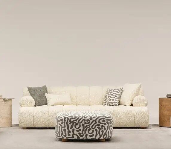 Boucle Oslo 3 Kişilik Modern Kanepe