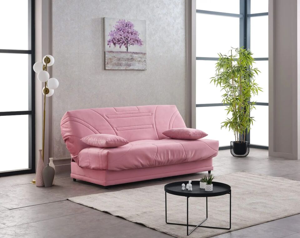 Çıkarılabilir Kılıflı ve Relaxa Şilteli Yataklı Kanepe Genova