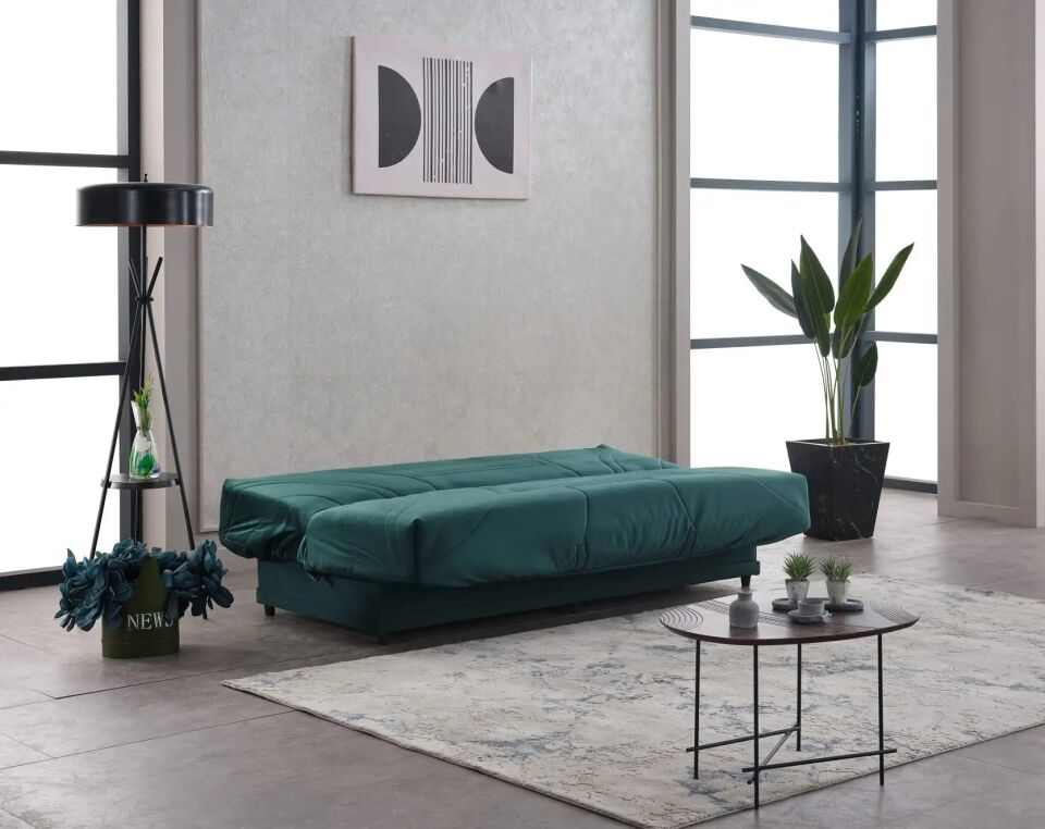 Çıkarılabilir Kılıflı ve Relaxa Şilteli Yataklı Kanepe Genova