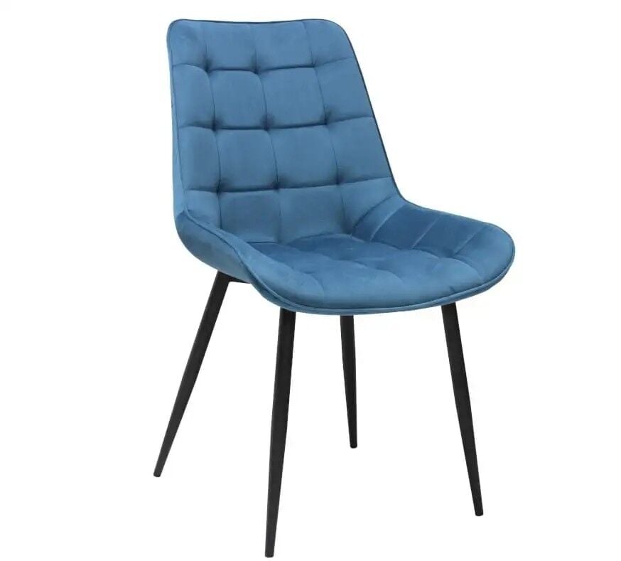 Kadife ve Metal Ayaklı Oturma Odası Sandalyesi, Ola
