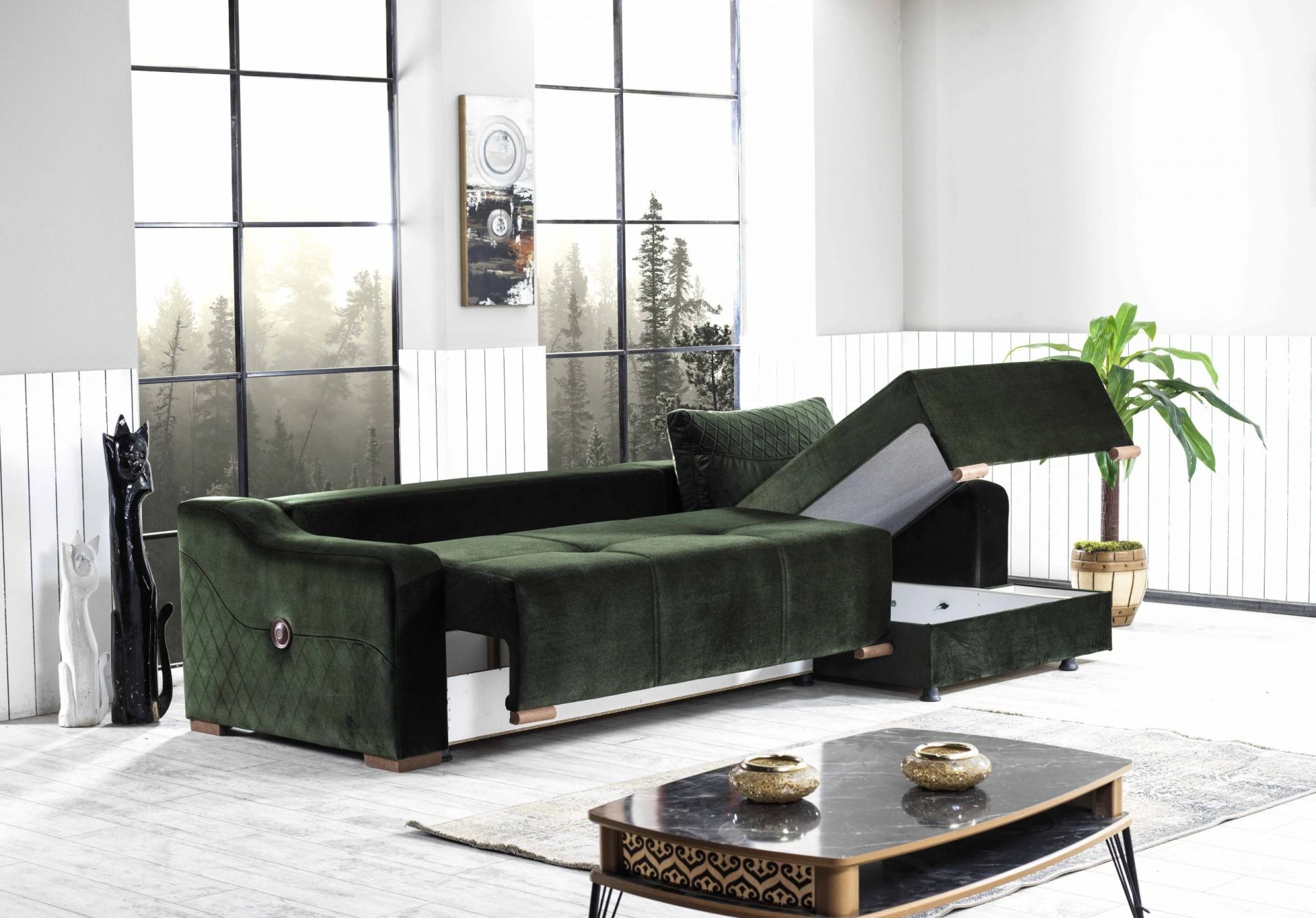Prada Sandıklı Uzatılabilir Köşe