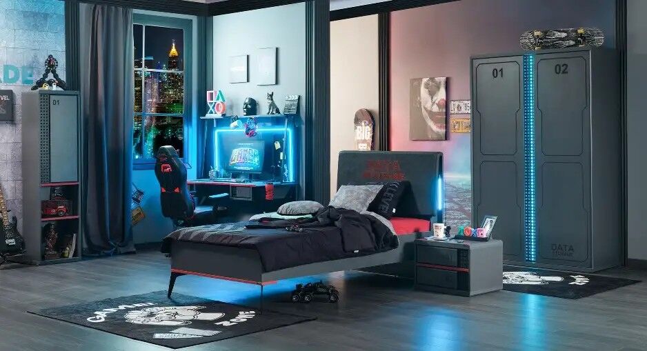 Komodin 2 Çekmeceli ve USB Fonksiyonlu Çocuk, Arcade