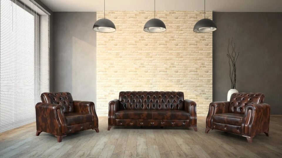 Sabit Ofis Berjer Diplomat Chesterfield