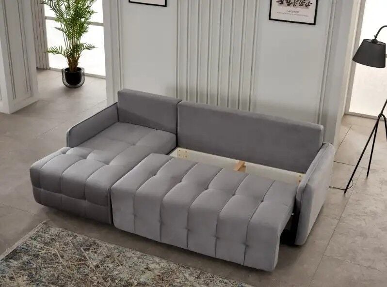 Yataklı Köşe Takımı Depo Bölmeli Eva, Kapuçino