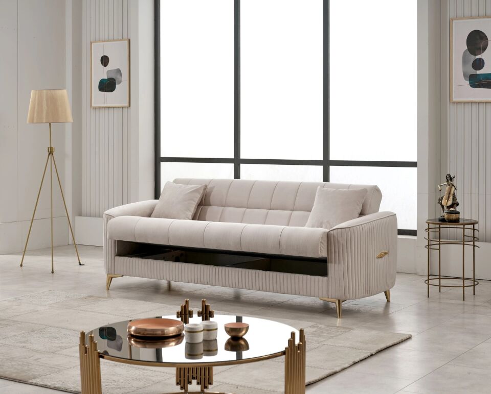 Set Yataklı Kanepe ve Yarı Yataklı Berjerler As 3+1+1