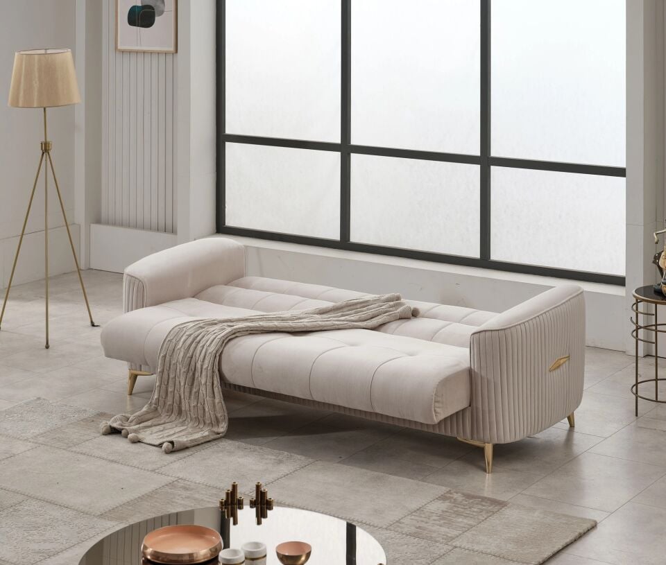 Set Yataklı Kanepe ve Yarı Yataklı Berjerler As 3+1+1