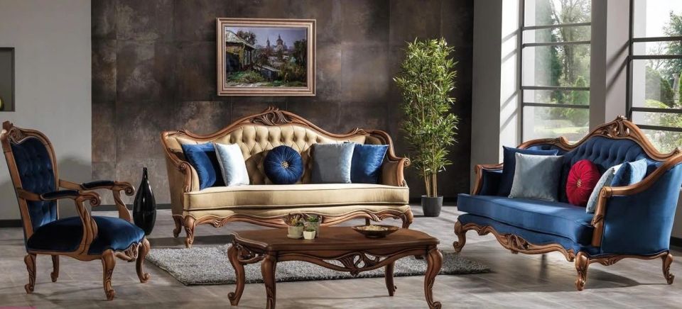 Aydın 3'lü Klasik Kanepe