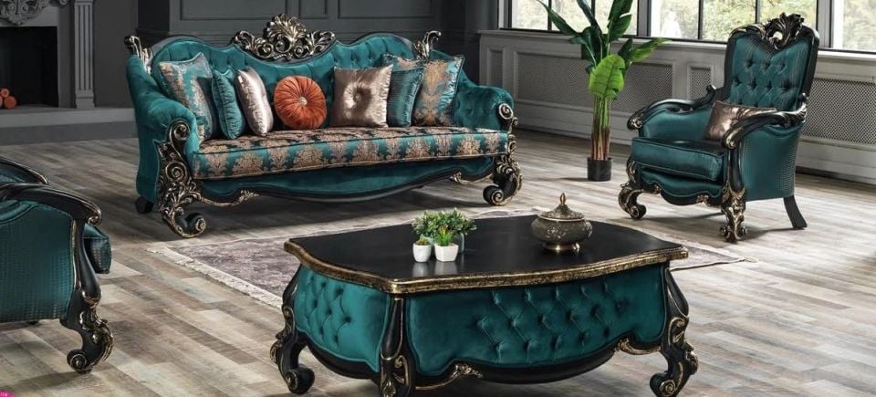 Klasik Sultan 3'lü Koltuk