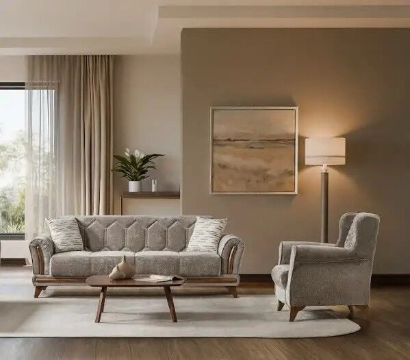 Yataklı Kanepe ve Berjer Takımı Bodrum 3+1+1