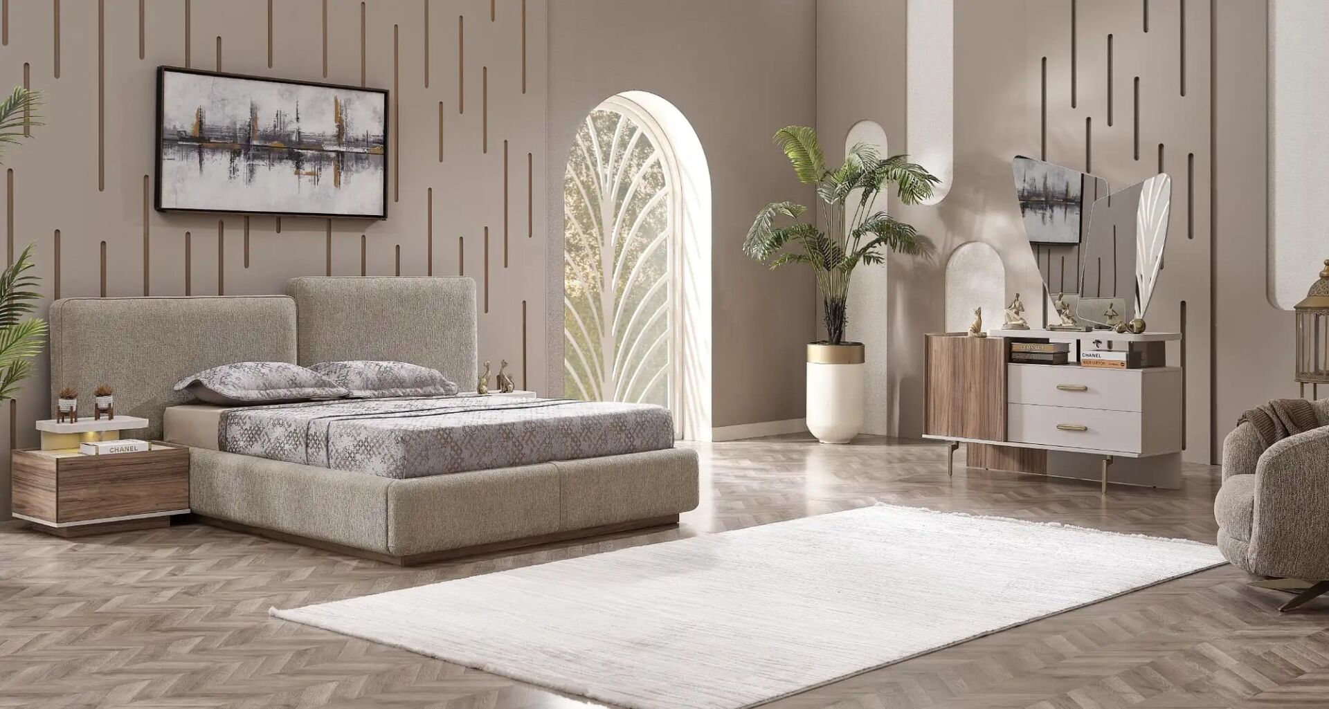 Yatak Odası Mobilyası 6 Kapılı Dolap, Palermo Max