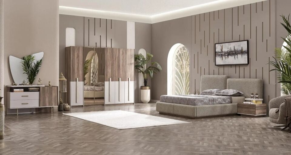 Yatak Odası Mobilyası 6 Kapılı Dolap, Palermo Max