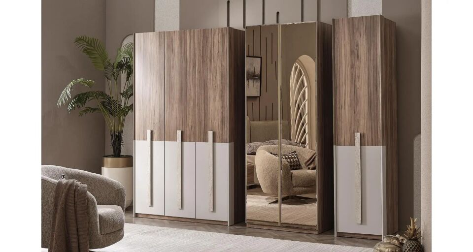 Yatak Odası Mobilyası 6 Kapılı Dolap, Palermo Max