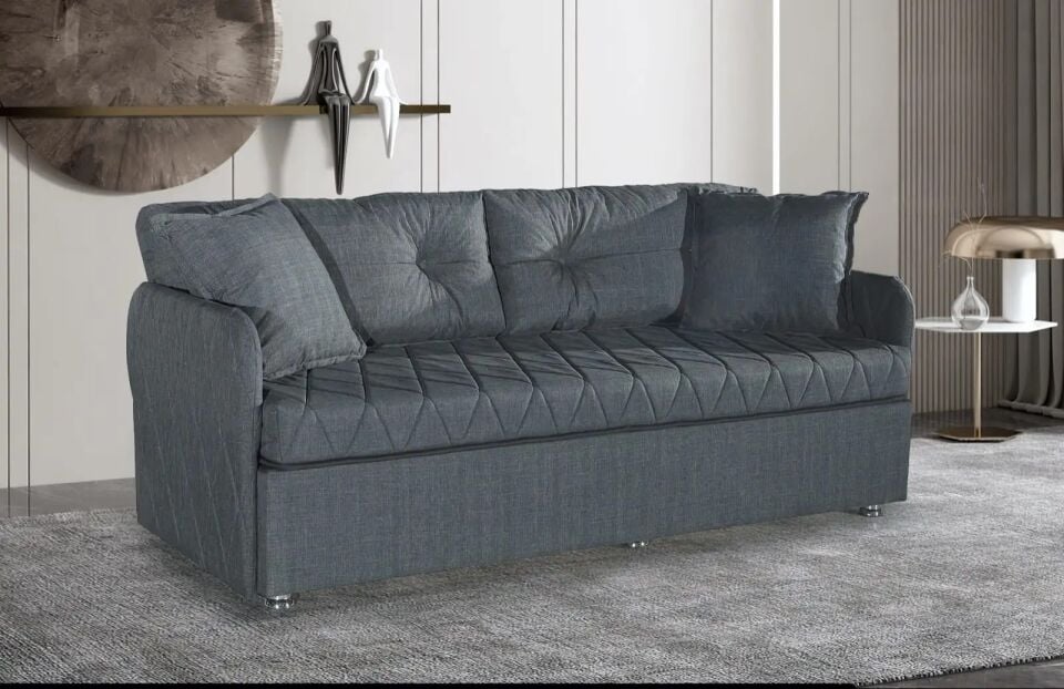 Depo Bölmeli ve Şilte Dahil Daybed Şezlong Yatağı