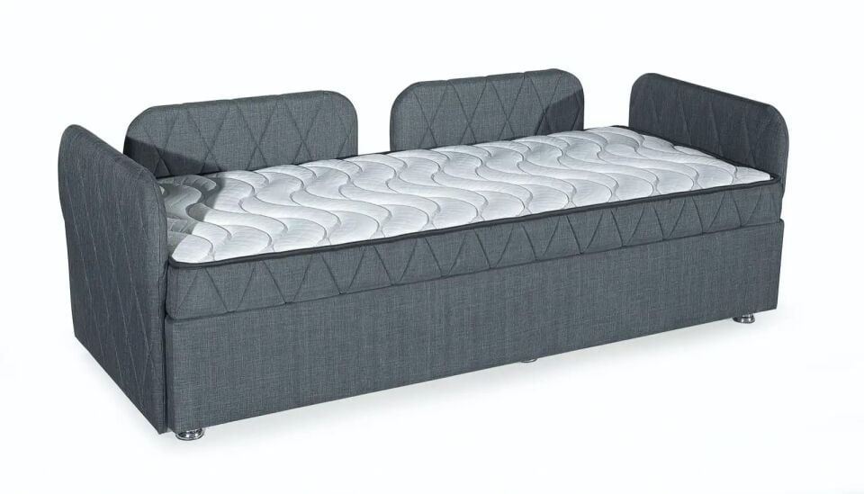 Depo Bölmeli ve Şilte Dahil Daybed Şezlong Yatağı
