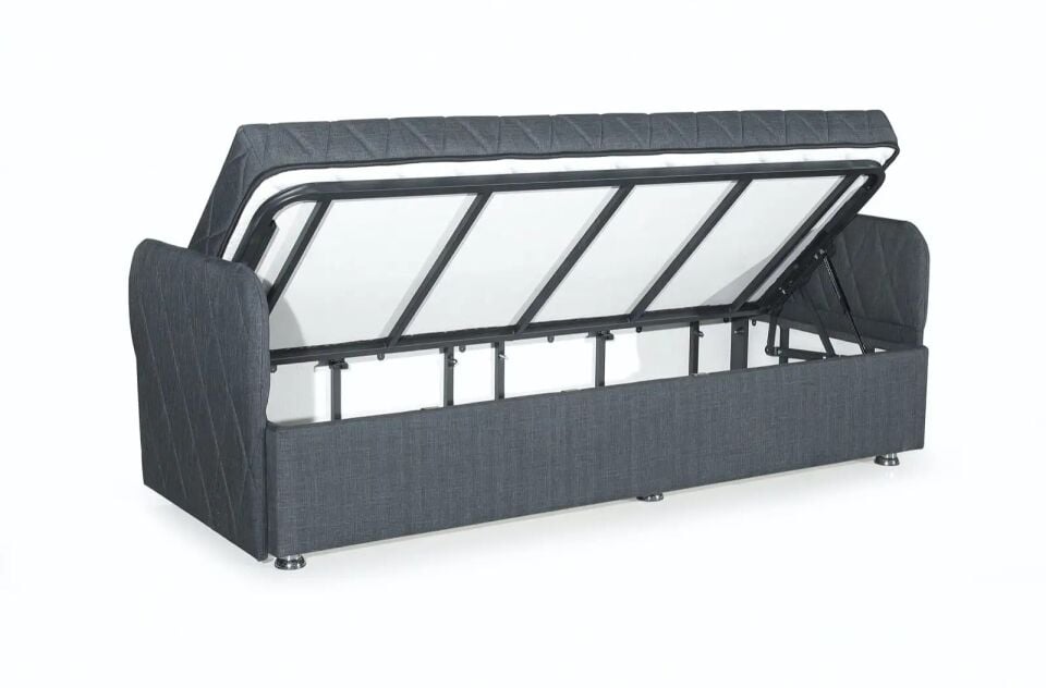 Depo Bölmeli ve Şilte Dahil Daybed Şezlong Yatağı