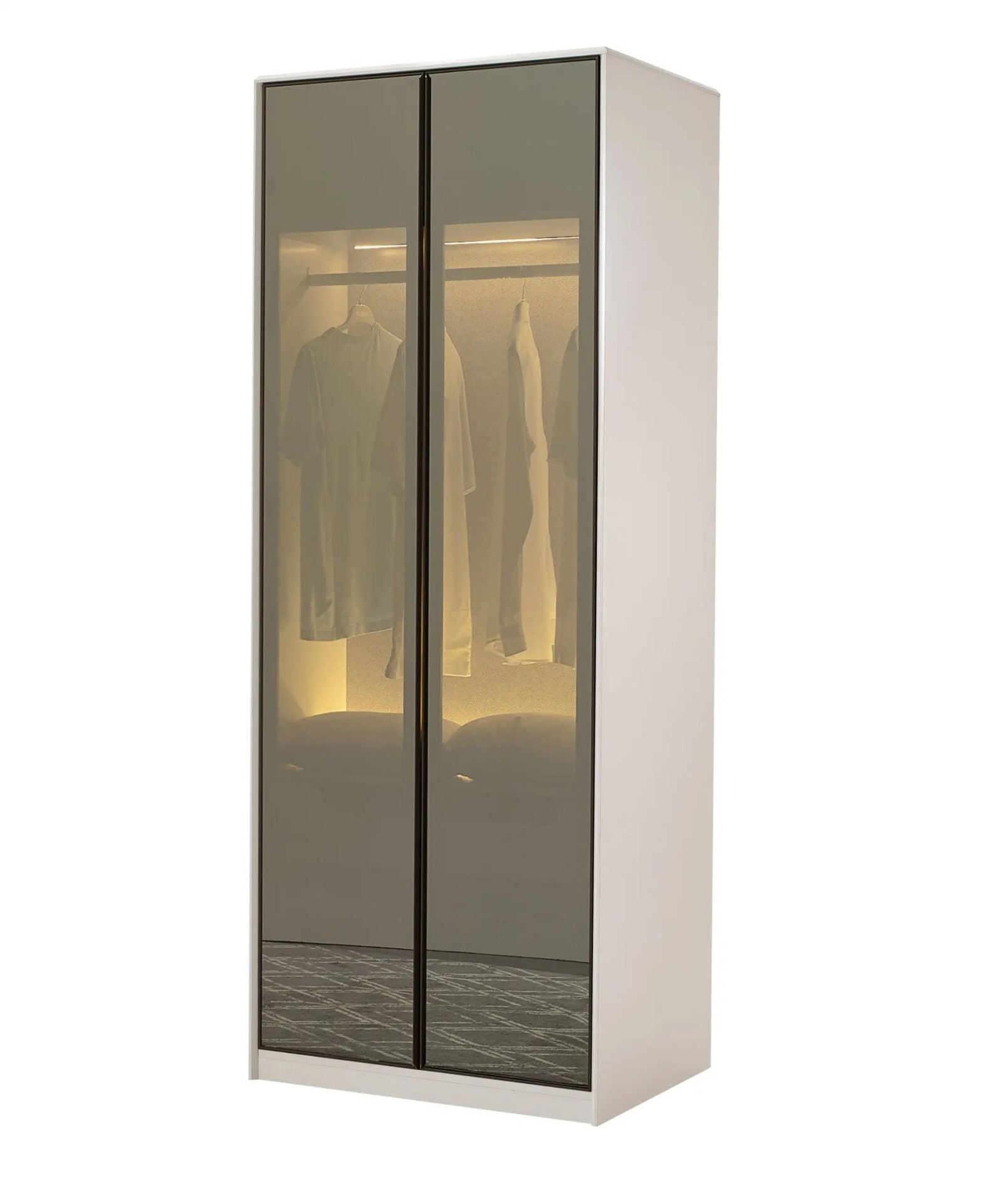 Dolaplı Modüler 2 Camlı Kapılı Dolap, Cenova