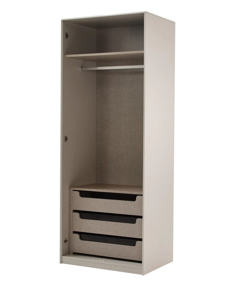 Dolaplı Modüler 2 Camlı Kapılı Dolap, Cenova