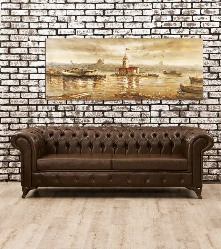 Kanepe ve Sabit Berjer Takımı Imperial Chesterfield 3+1+1