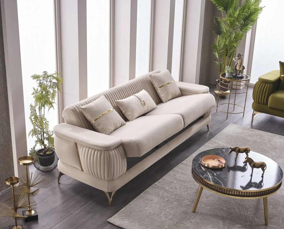 Yataklı Kanepe ve Berjer Takımı Resital 3+1+1