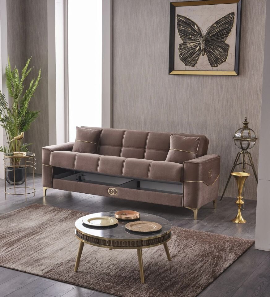Yataklı Kanepe ve Berjer Takımı Clara 3+1+1