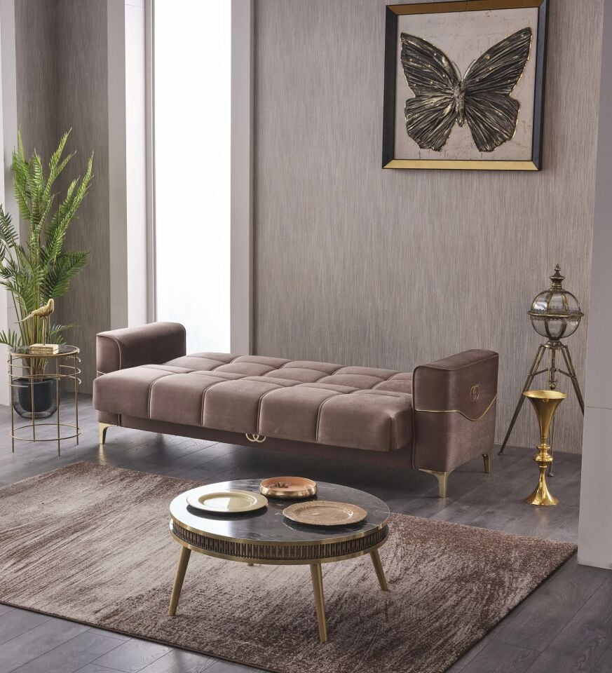 Yataklı Kanepe ve Berjer Takımı Clara 3+1+1