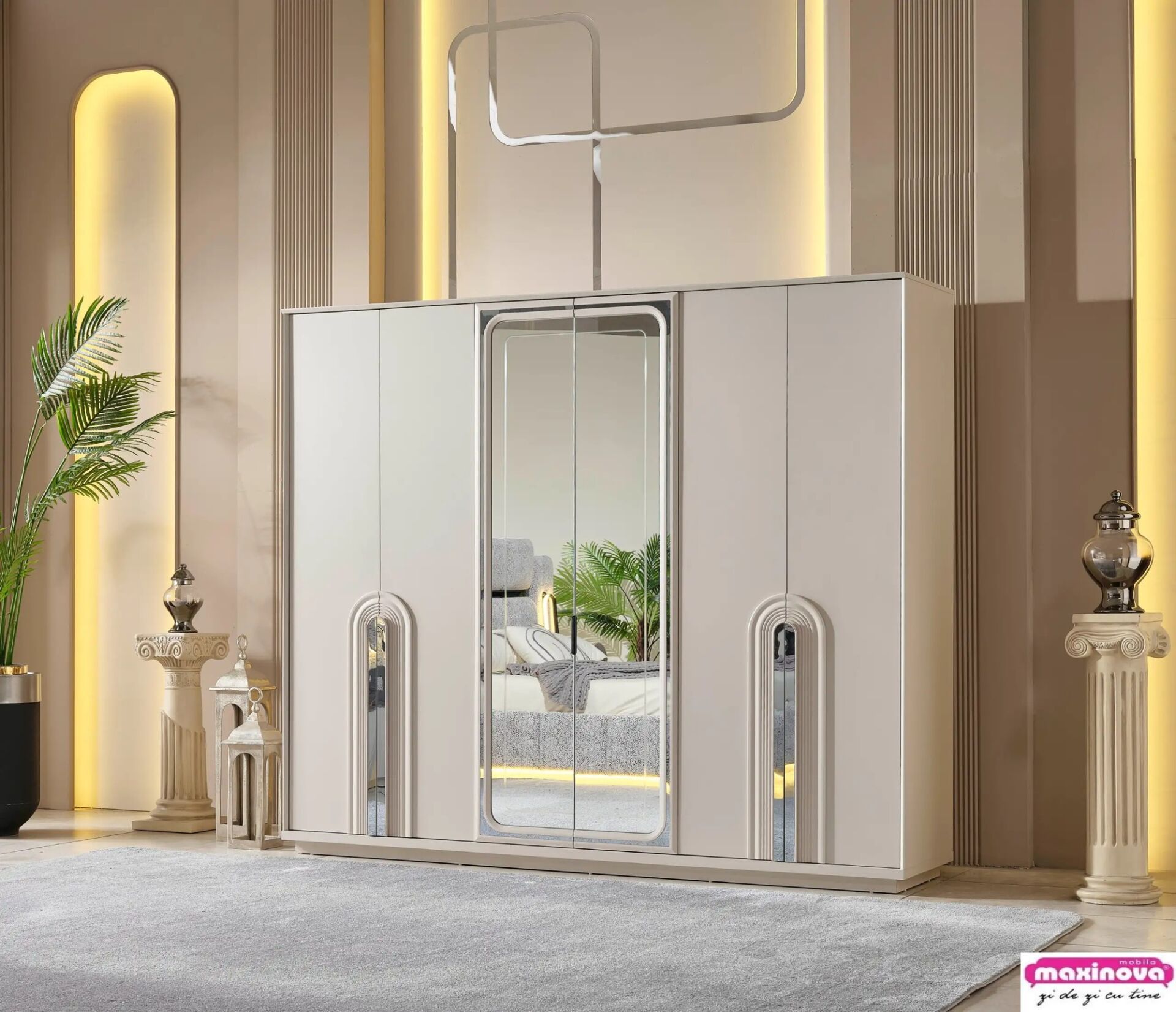 MDF 6 Kapılı Dolap, Parma