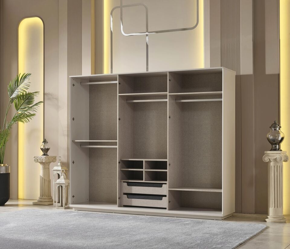 MDF 6 Kapılı Dolap, Parma