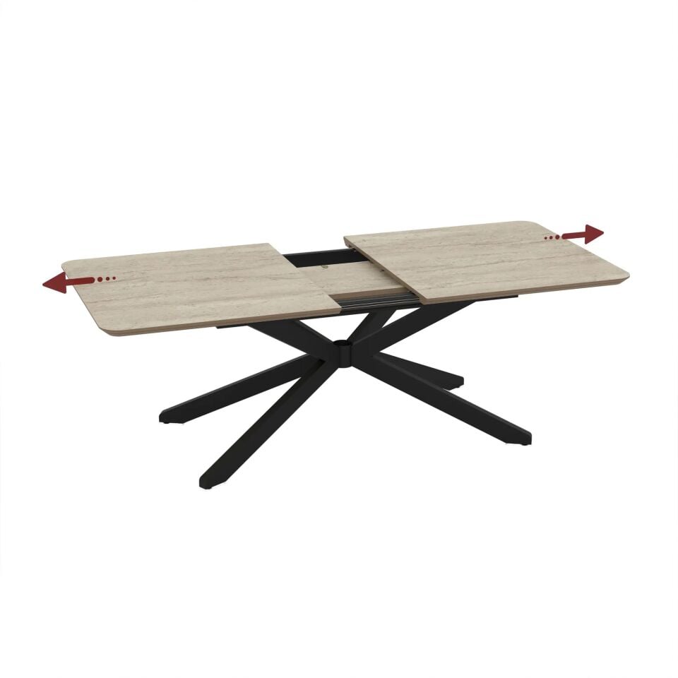 Traverten MDF Açılır Masa, Noe