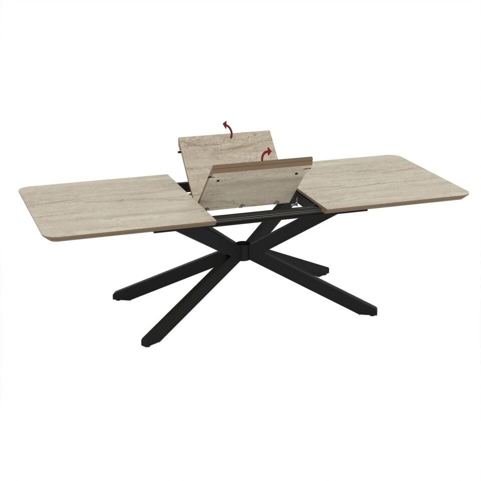 Traverten MDF Açılır Masa, Noe