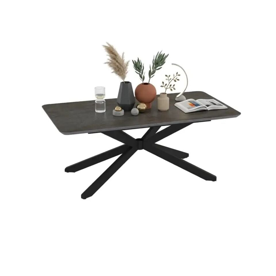 Gri Mermer Desenli MDF Açılır Masa, Noe