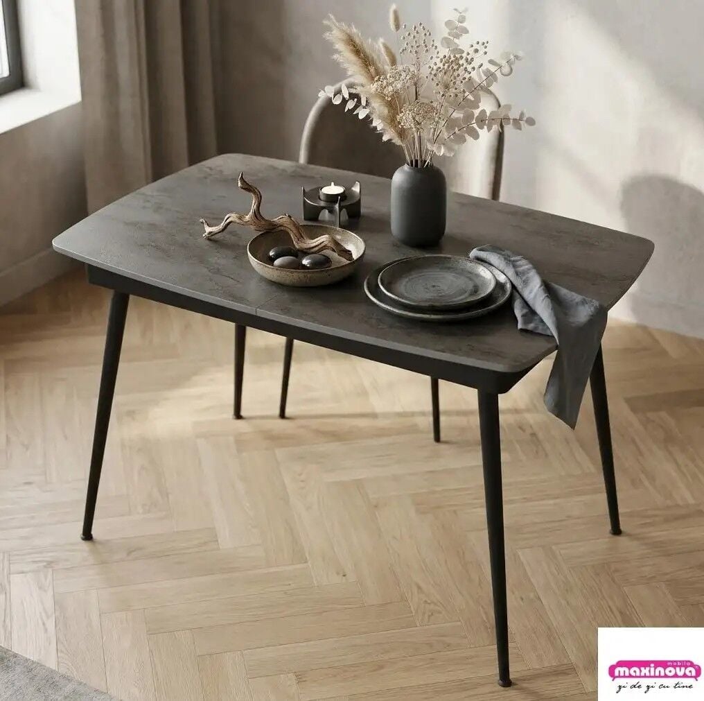 Gri Mermer Desenli MDF Açılır Masa, Sensey