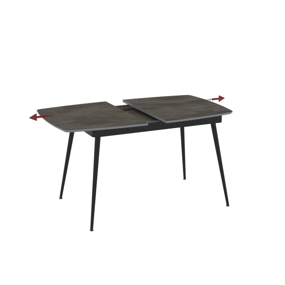 Gri Mermer Desenli MDF Açılır Masa, Sensey